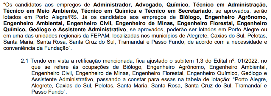 Concurso FEPAM: Inscrições prorrogadas!