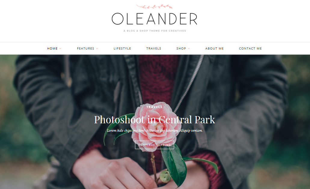 Tema WordPress Oleander