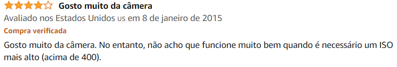 Avaliações do produto na Amazon