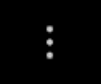 Drie witte puntjes verticaal boven elkaar op een zwarte achtergrond.