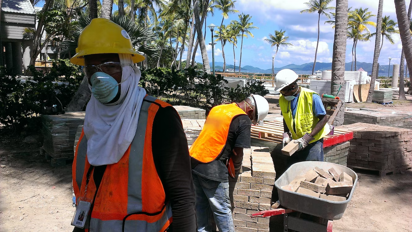 blue-collar bricklayer