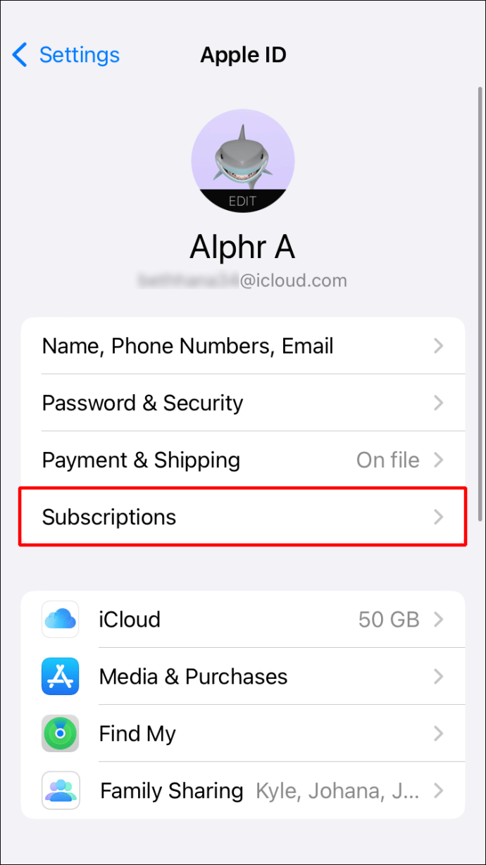 Select "Tunes & App Store" and go to "Subscriptions" in Apple menu