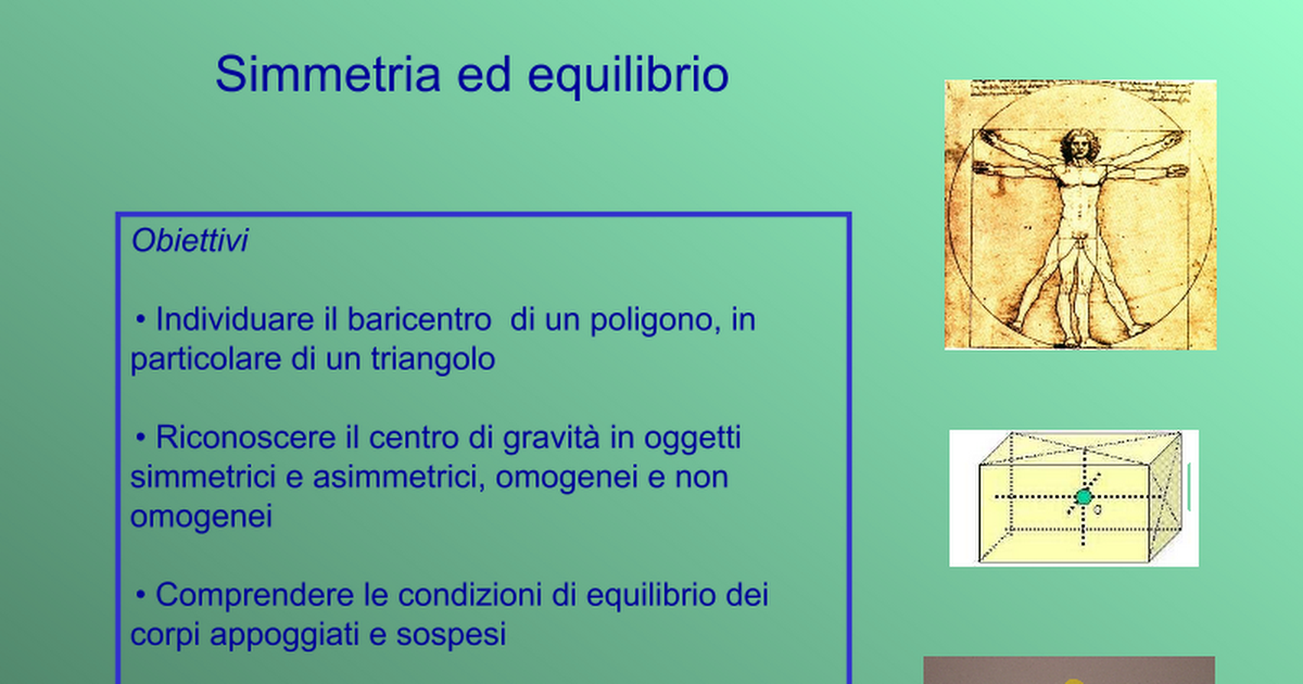 Baricentro - Equilibrio - Google Slides