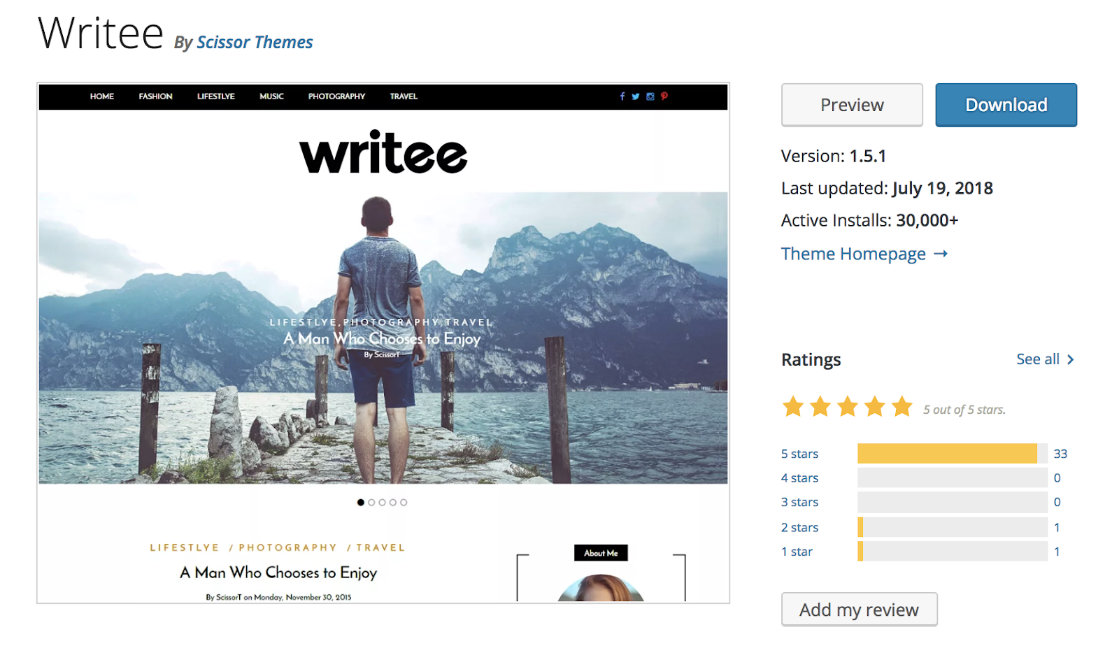 writee-wordpress-theme