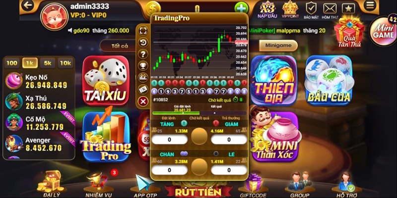 Cổng game bài đổi thưởng Hit club
