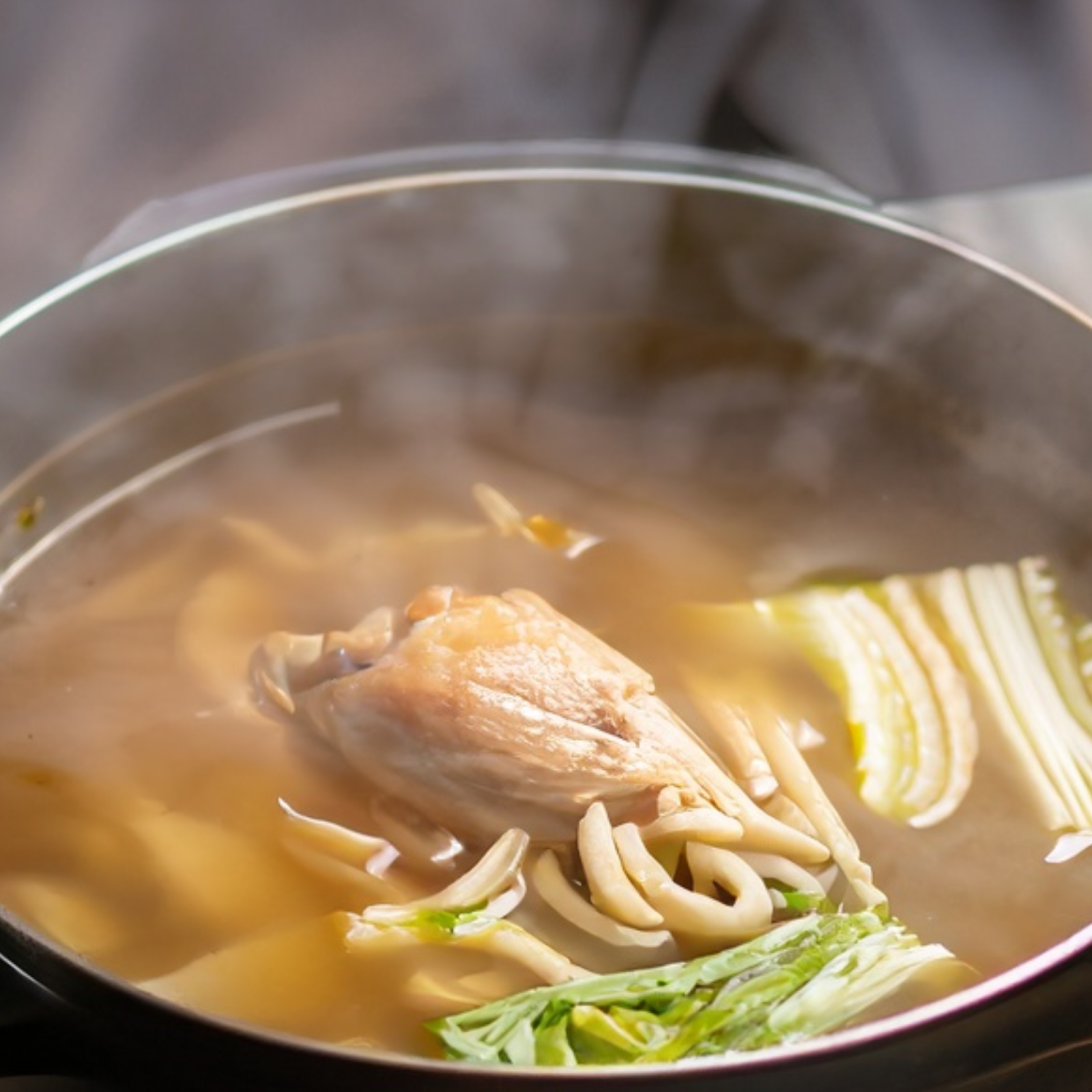 Chicken Cabbage And Soba Soup