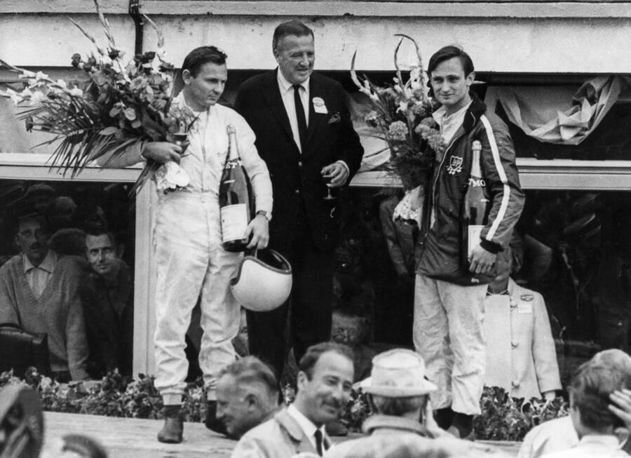 Henry Ford With Winning Drivers