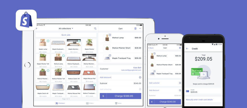 Shopify POS apps for iPad and smartphone