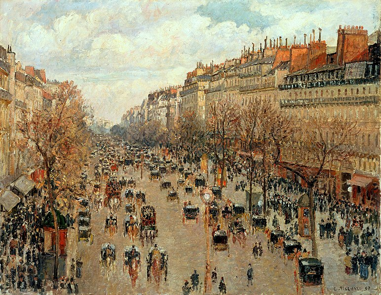Camille Pissarro’s “Boulevard Montmartre”