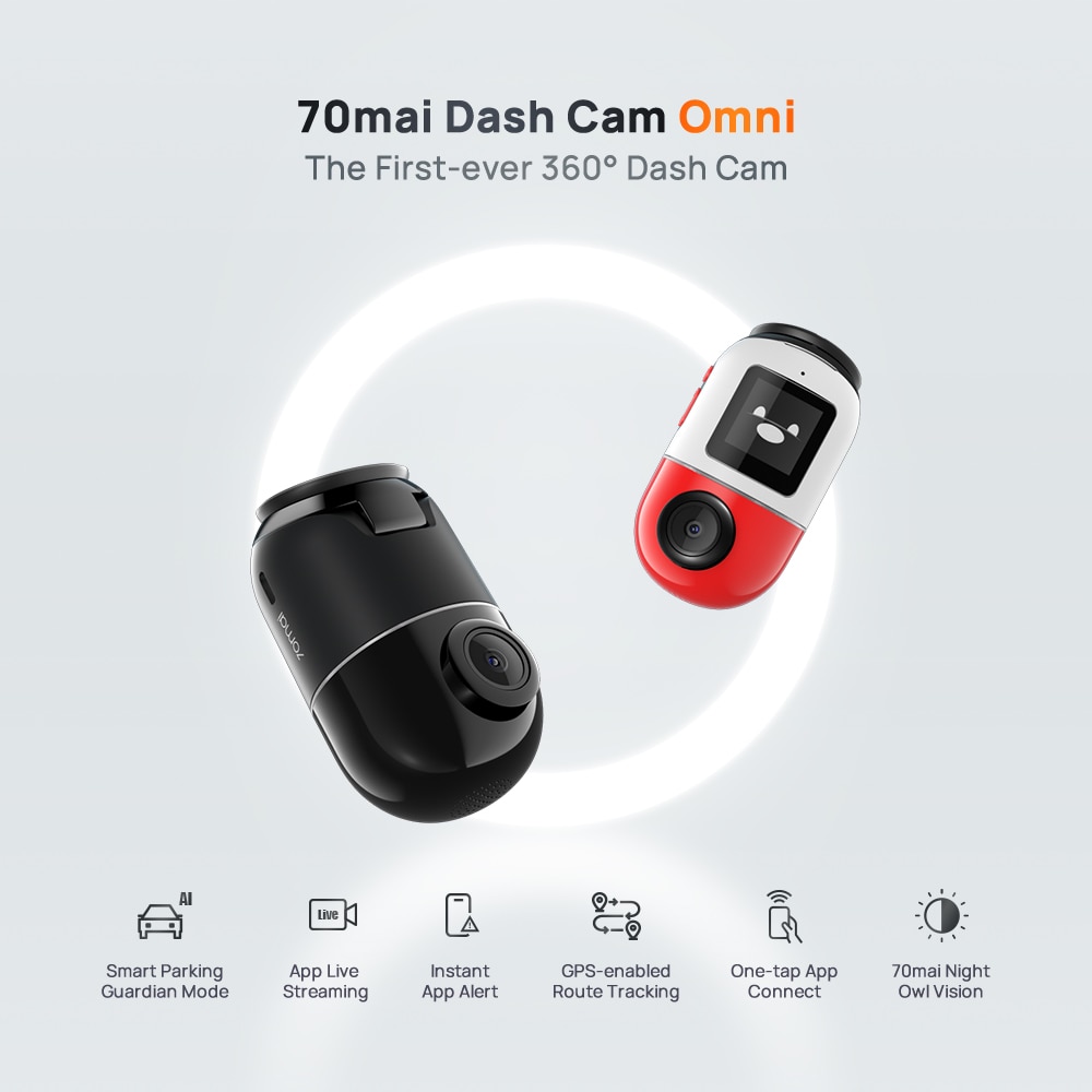 70mai X200 Dash Cam Omni 360° Full View Built-in GPS ADAS Night Vision Dash  Cam | eBay