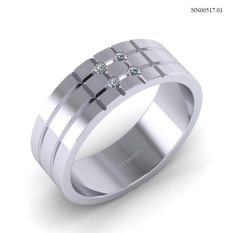 nhẫn nam vàng trắng giá rẻ