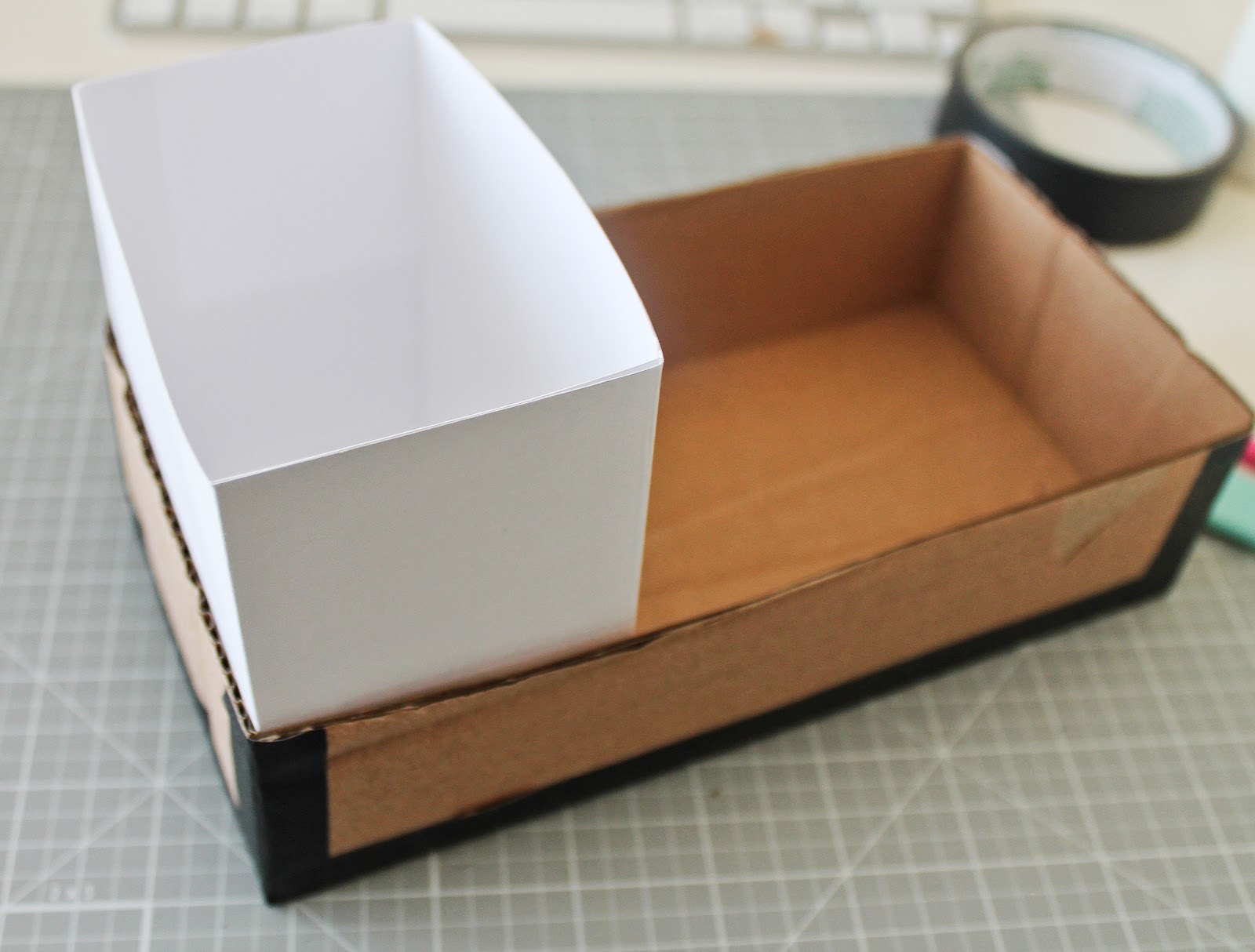DIY: How to make Desk Organizer from Cardboard Box