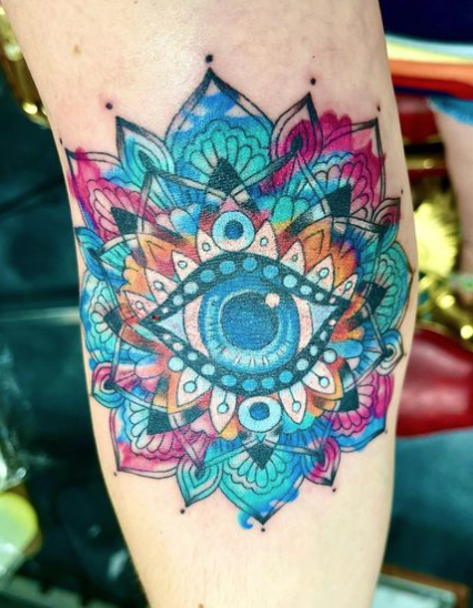 Mandala Evil Eye Tattoo