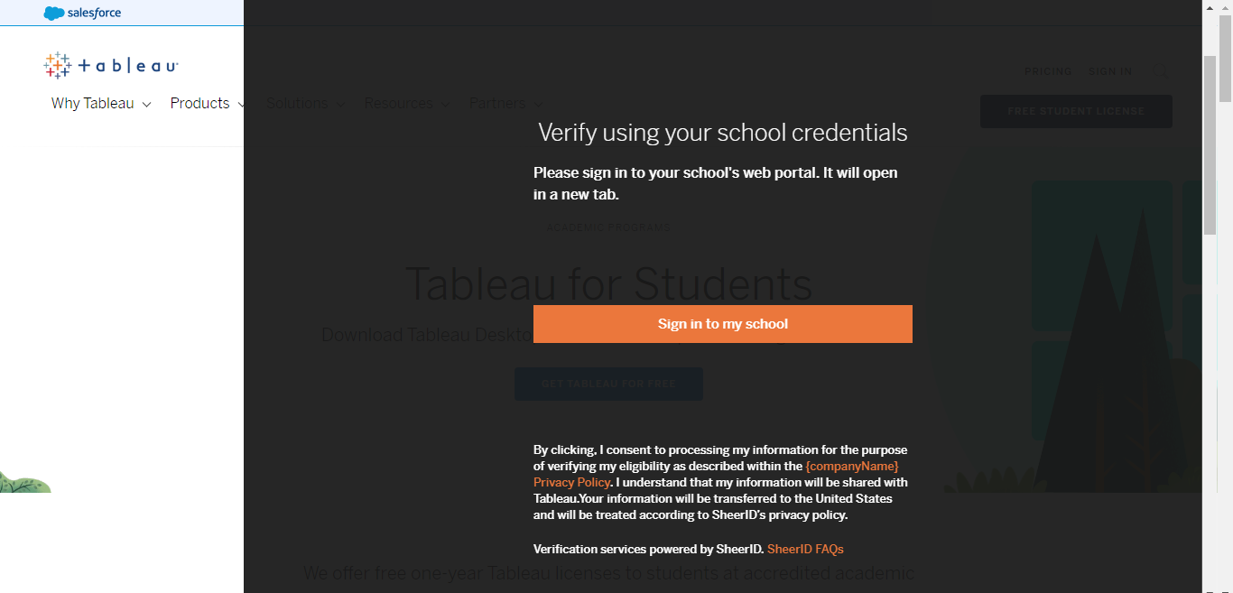 Sign up for Tableau for students in just 5mins