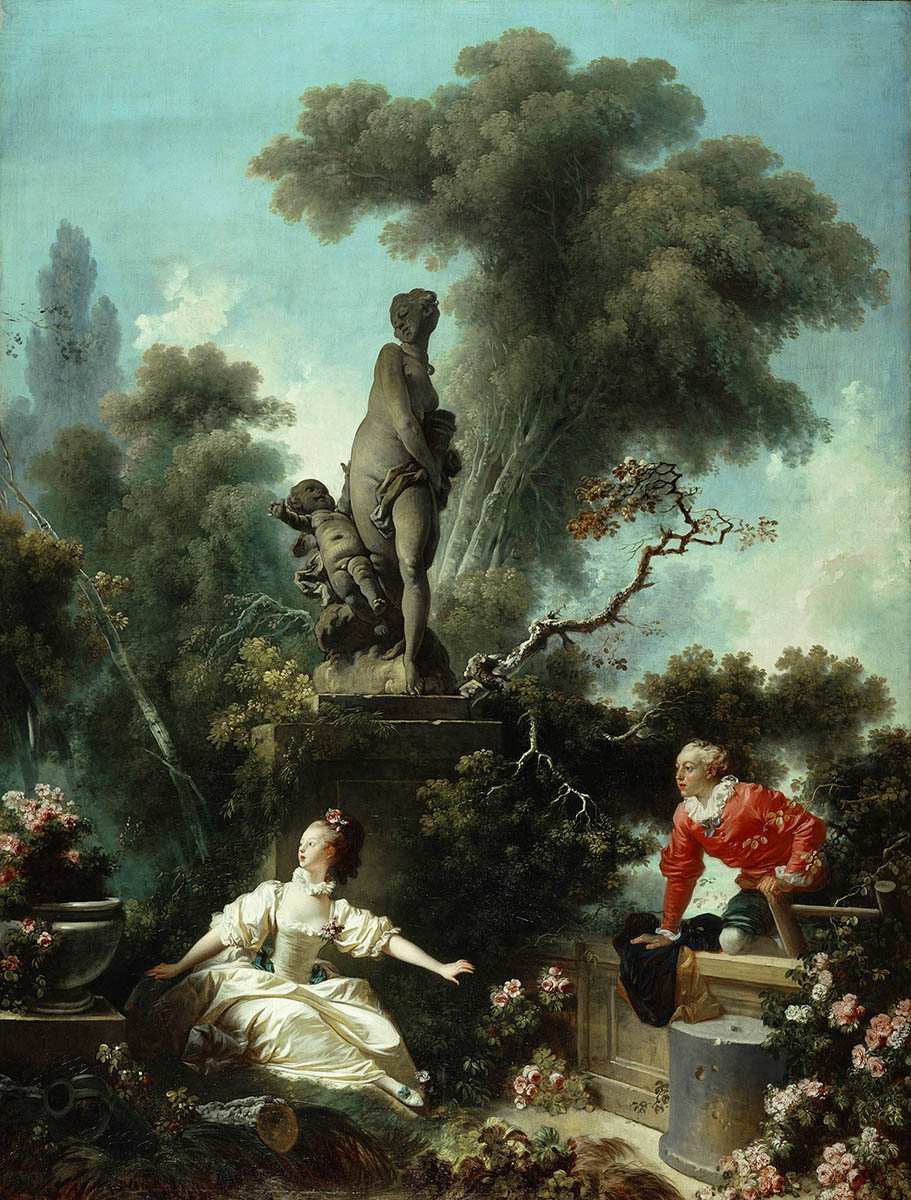 jean honore fragonard meeting french rococo painting