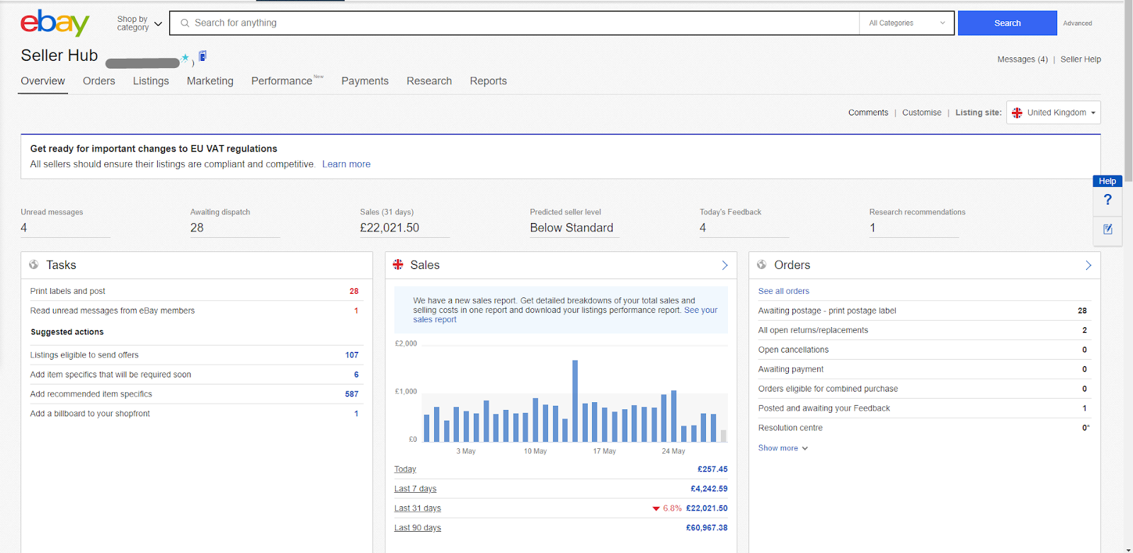Bulk Price Update on eBay via File Exchange using Excel / CSV