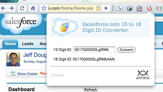 Salesforce 15 to 18 digit ID converter | sfvfapex