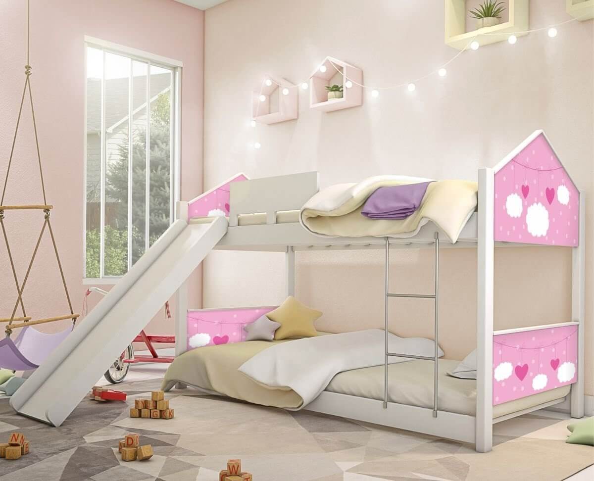 Giường tầng điệu đà dành cho bé gái
