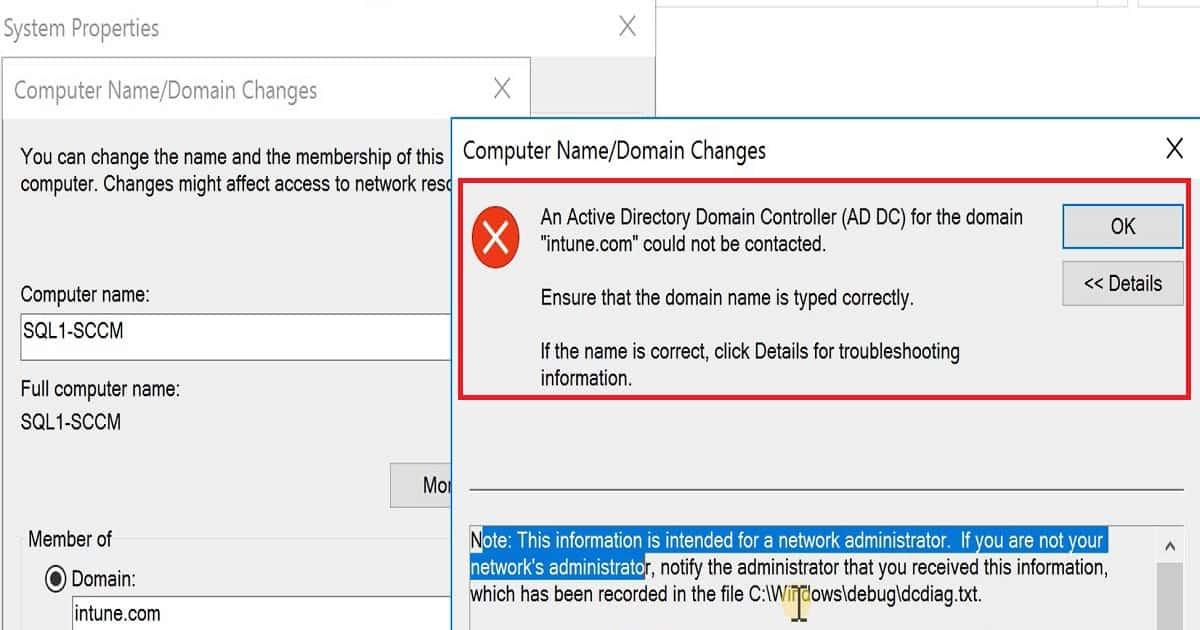 Server 2016 Domain Join Error Code 0x0000267C Windows Server |  Troubleshooting Issues On Domain Join HTMD Blog