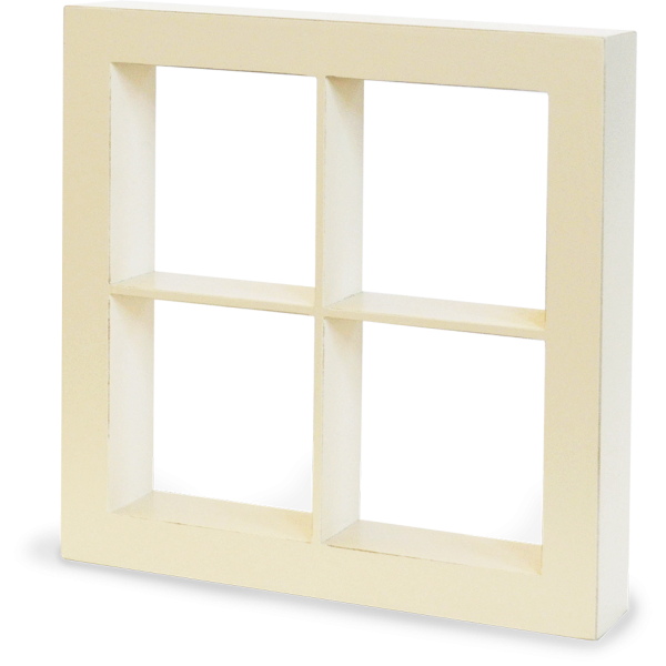 Window Shadow Box—Ivory