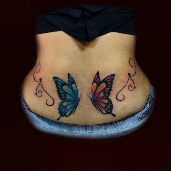 Tribal Butterfly Tattoo