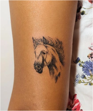Horse Miniature Animal Tattoo Women