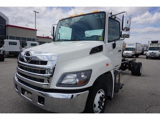 White Hino 258U Tow Truck sits in North York at Somerville Auto