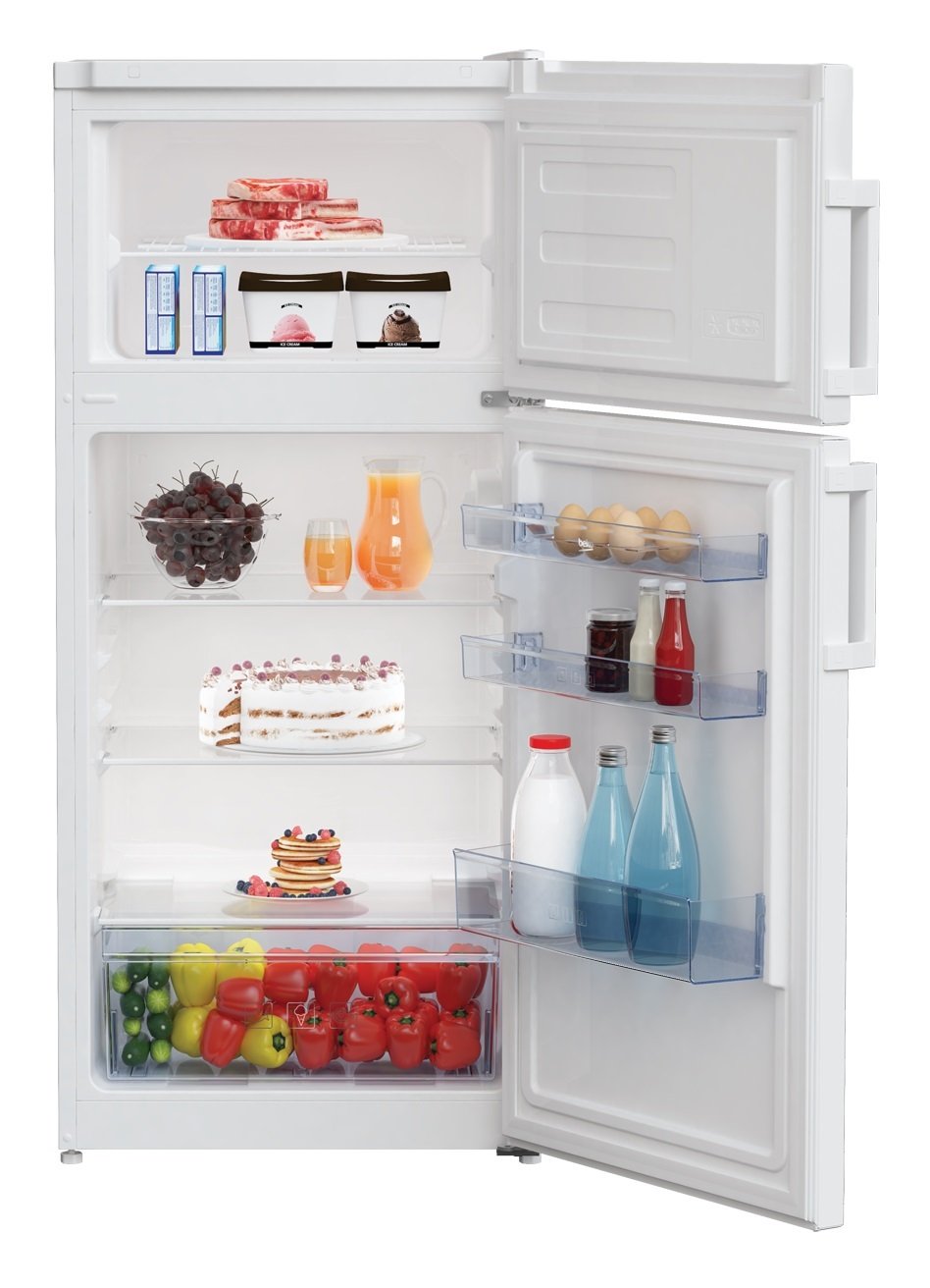 Холодильник Beko RDSA180K21W с продуктами