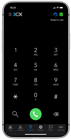 L'application 3CX pour iOS