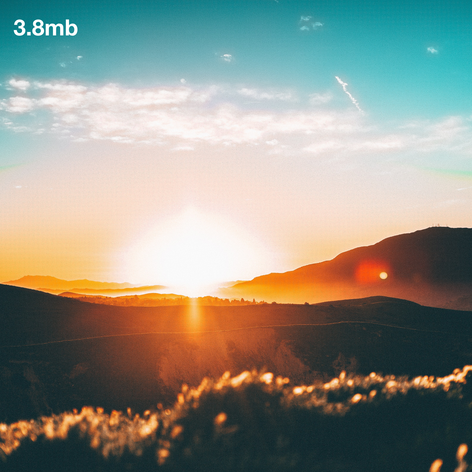 Sunset Image Example at 3.8mb