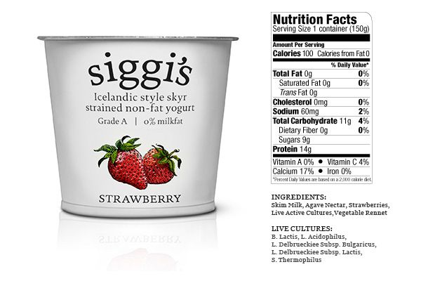 Siggi's Icelandic Style Skyr Strained Non-Fat Yogurt. Which is more healthy icelandic vs greek yogurt. 