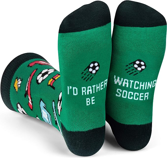 i'd rather be watching soccer socks