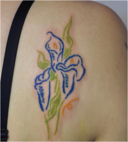 Painted Calla Lily Tattoo