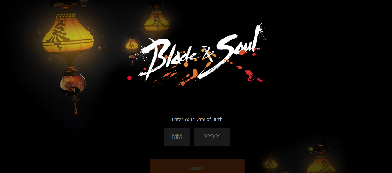 Blade & Soul’s homepage on the official website of the game