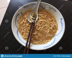 Home Made Japanese Style Ramen Noodle Stock Image - Image of soup ...