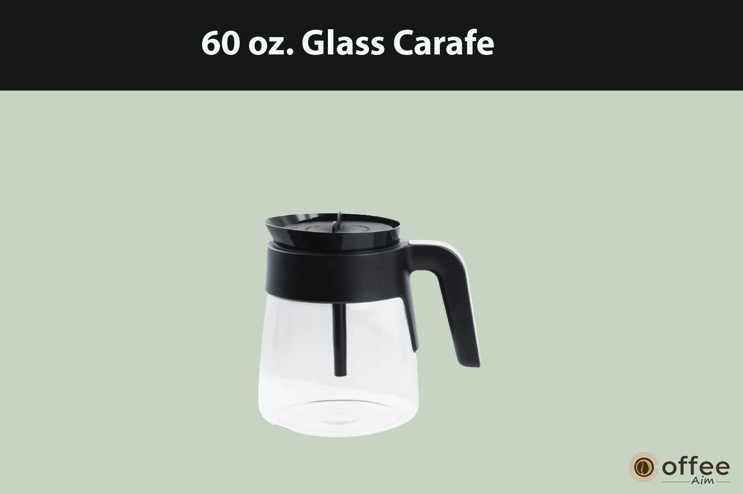 This image showcases the 60oz glass carafe included with the Ninja DualBrew Pro Specialty Coffee System, featured in the article 