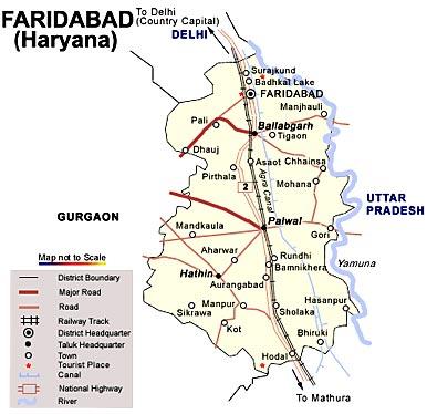 About Faridabad, Introduction to Faridabad, Faridabad District