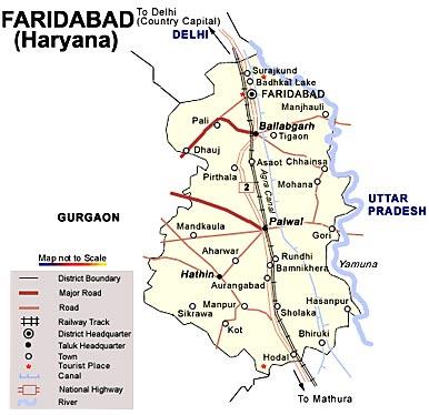 About Faridabad, Introduction to Faridabad, Faridabad District