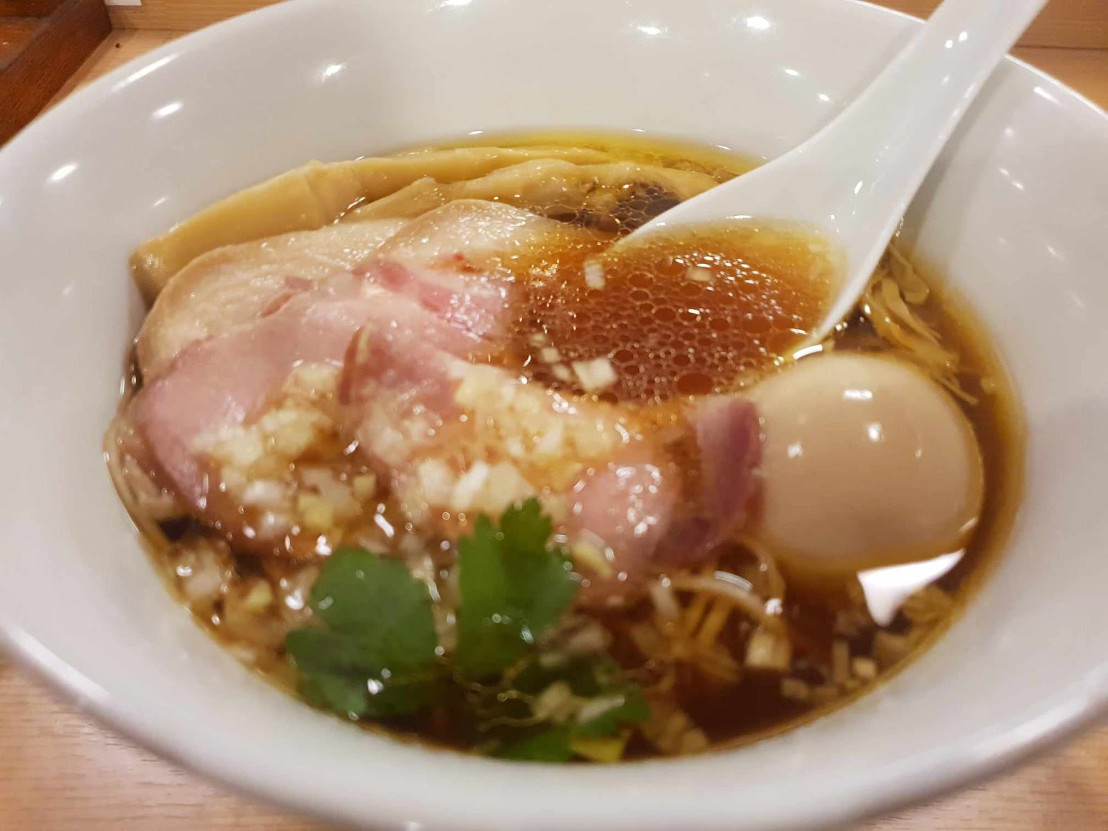 chicken broth and shoyu ramen at Ichiryu Manbai