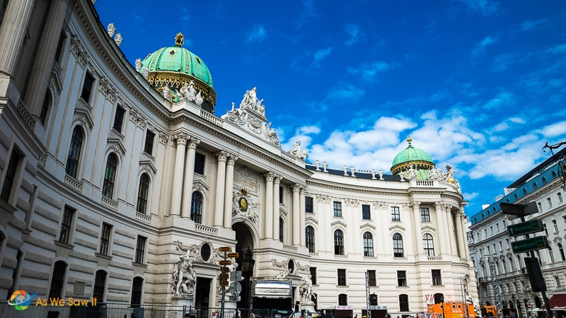 Hofburg Palace, usual home of the Habsburgs