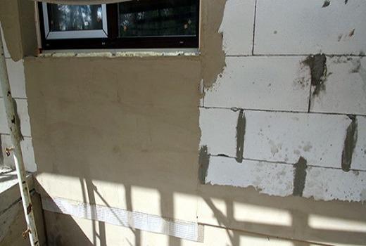 покрытие дома фасадной шпаклевкой