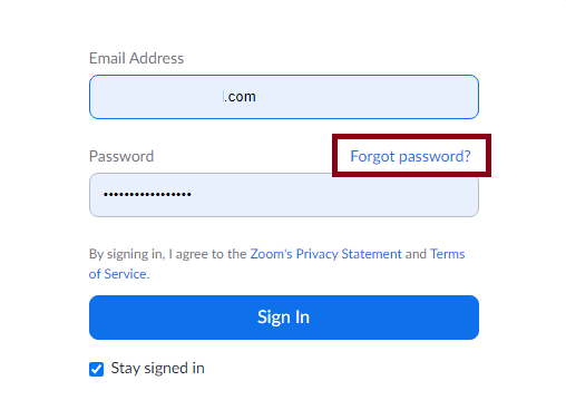 How to change Password in Zoom