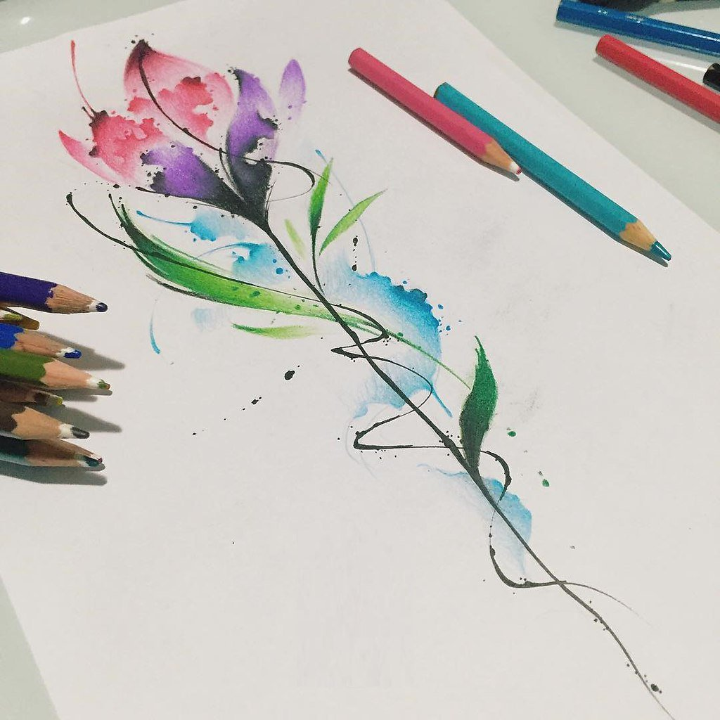 Как рисовать акварельными карандашами для начинающих