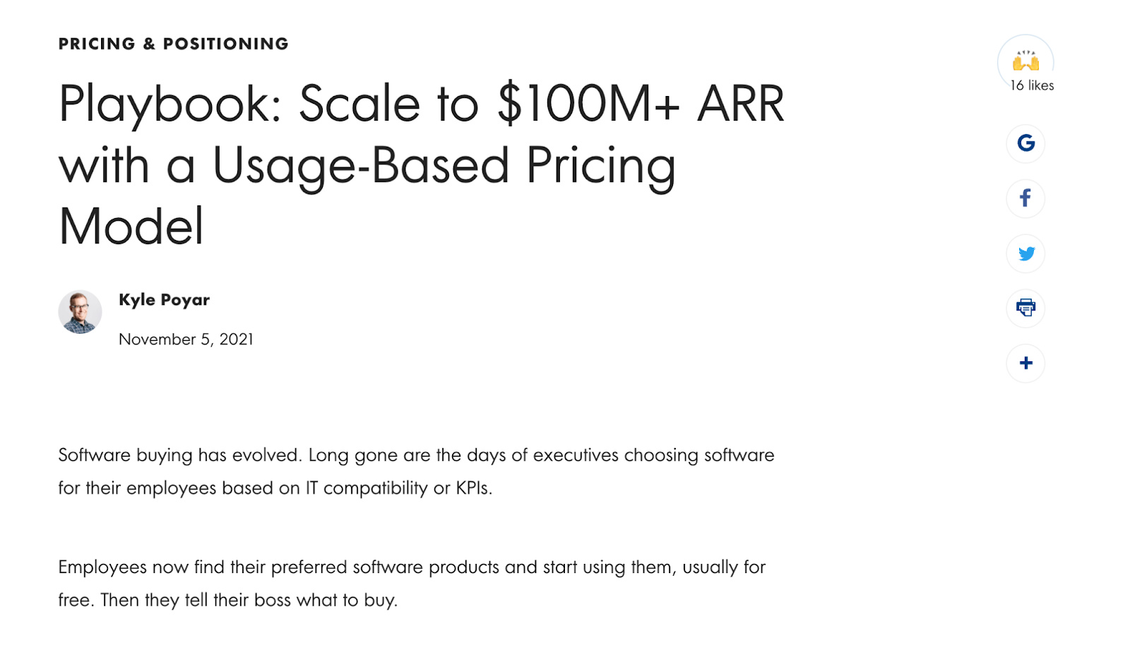 usage-based pricing model playbook