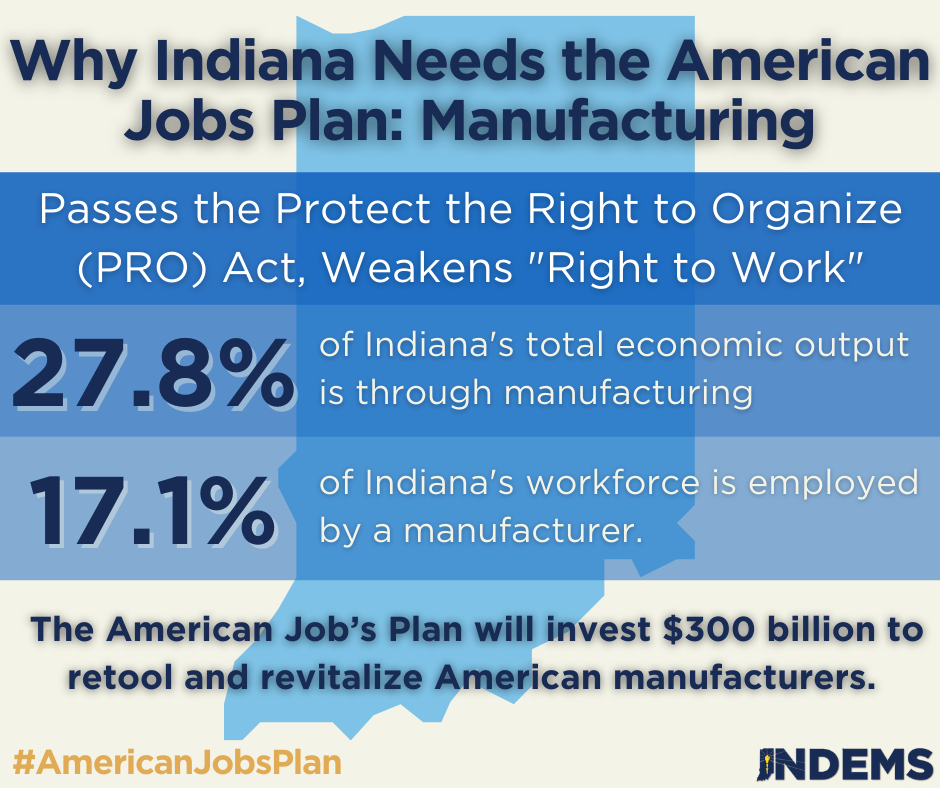 American Jobs Plan Why Indiana Needs It Indiana Democratic Party