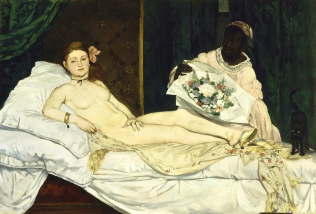 Scandalous Nudes Art Edouard Manet, Olympia, 1863, Musée d`Orsay