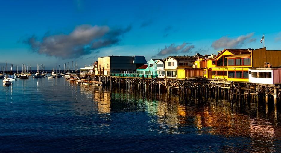 A view of the Fisherman's Wharf in Monterey, California.