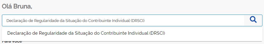 Declaração de regularidade da situação do contribuinte individual