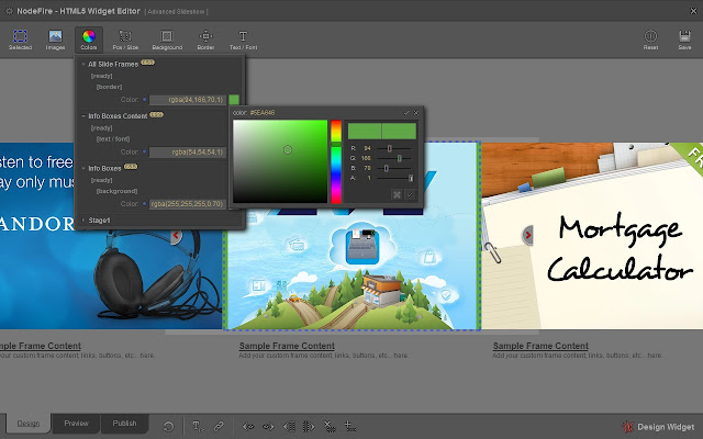 NodeFire - HTML5 Slideshow Creator screenshot