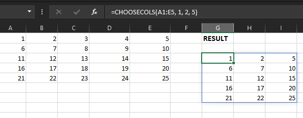 How to Extract Specific Columns from a Large Array in Excel